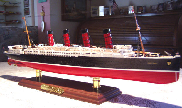 rms lusitania ship models