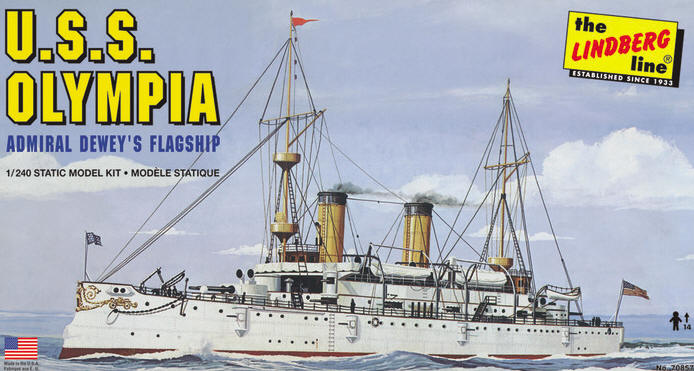 Commodore Dewey USS Olympia Model Kit 1/240 Scale