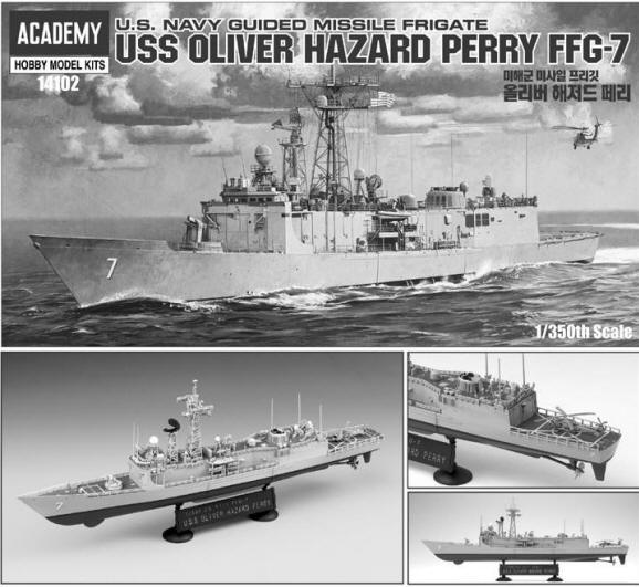 Academy 14102 USS Oliver Hazard Perry FFG-7 / Kits Navales - Kits de