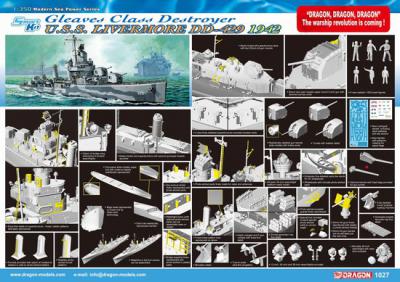 Benson-Livermore Class Destroyer Model Kit DD-429
