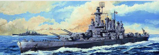 Battleship Model Kit - USS Washington 1/700  