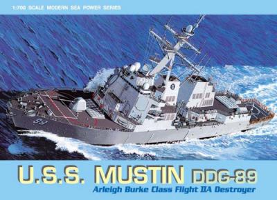USS Mustin FLT IIA Destroyer 1/700 Scale Model Kit