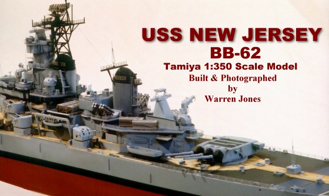 schipper rol cement Battleship Model Kit - USS New Jersey BB-62 Tamiya