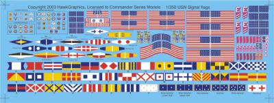 thumbnail image 2 of TWPUZZ Detail Up 1/350 WWII All Nations Flags & Pennants - Navy Model Kit Decal 2 of 6