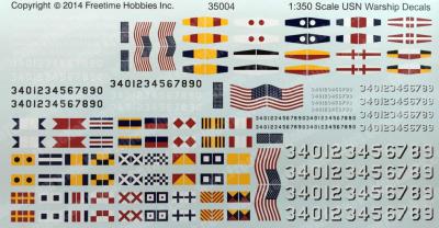 E Rating & Letters for Ship Names Decals 1/350 Scale