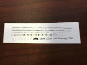 E Rating & Letters for Ship Names Decals 1/700 Scale