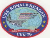 USS Ronald Reagan CV76 5" Carrier Patch