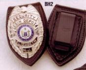 Oval Velcro Badge Holder on the Belt