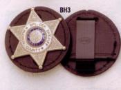 Round Badge Holder on the Belt